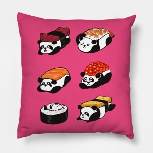 Sushi panda Pillow