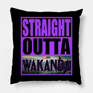 Straight Outta Wakanda Black Panther Namor Marvel MCU Pillow