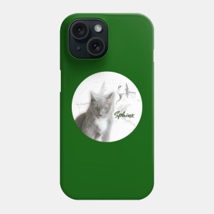 Sphynx Egyptian Grey Cat Phone Case