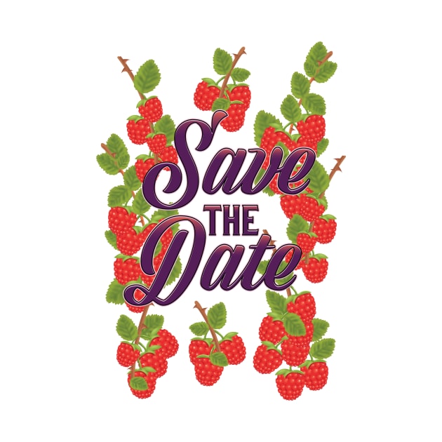 Save the date summer Raspberries by nickemporium1