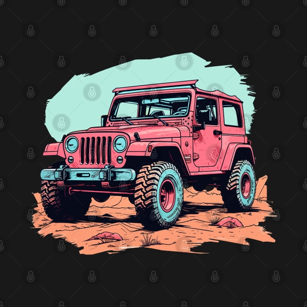 Pink Jeep Girls by vesyal