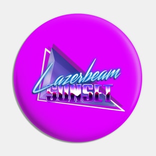 Lazerbeam Sunset logo Pin