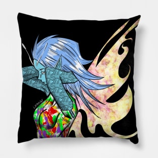 fairy in mandala art ecopop Pillow