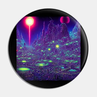 Infinite Mysterious Astral City Pin