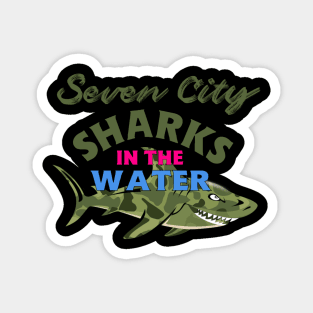 Suffolk Sand Sharks In The Water Magnet