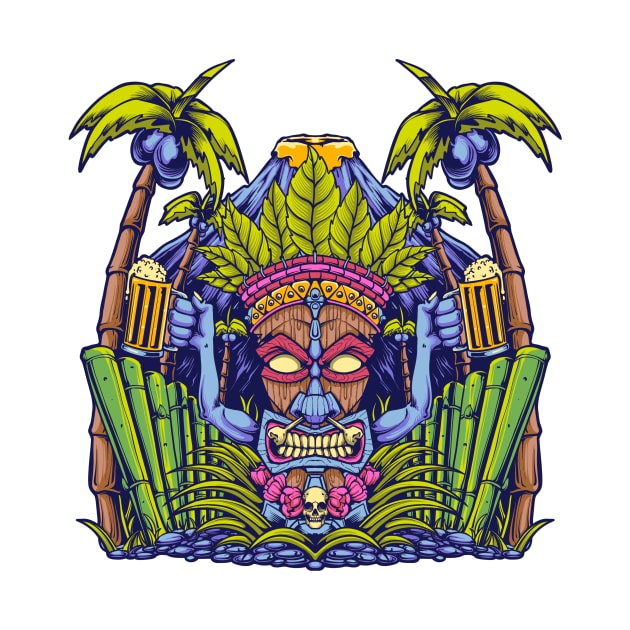 Tiki beer by phsycartwork