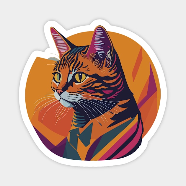 Cute Tabby Cat Magnet by SpriteGuy95