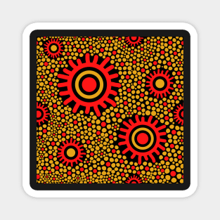 Awesome Aboriginal Dot Art Magnet