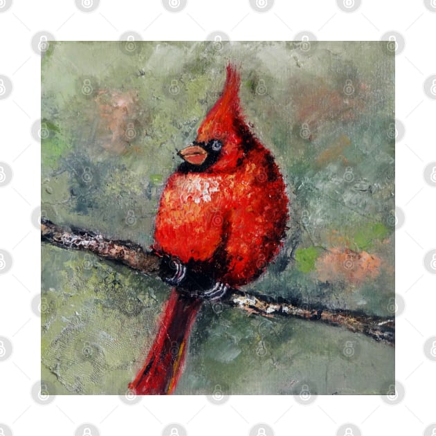 Red Cardinal Bird by IGDecorArt