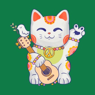 Peace lucky cat T-Shirt