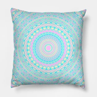 Groovy Trippy Hippie Mandala Pillow