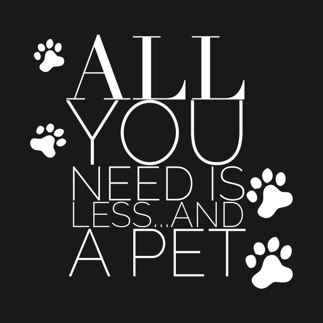 All You Need Is Less and A Pet Citation Phrase Inspiration by Cubebox