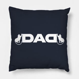 Cat Dad Funny Men's T-Shirt Pillow