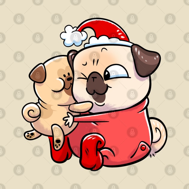 Elf Pug - Snuggle pug by Inkpug
