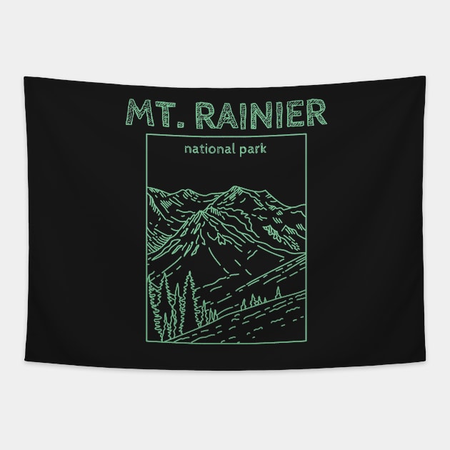 Mt Rainier National Park Tapestry by soulfulprintss8