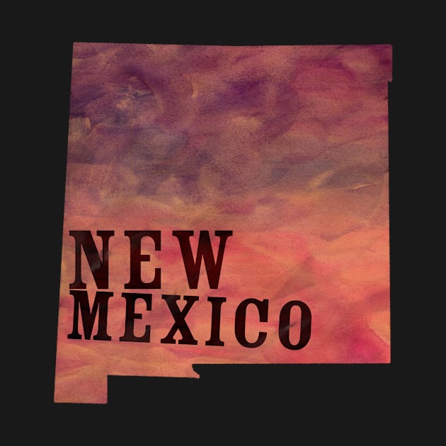 The State of New Mexico - Watercolor by loudestkitten