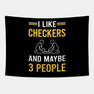 3 People Checkers Tapestry