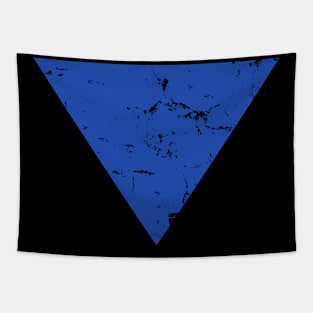 Blue Weathered Triangle Tapestry