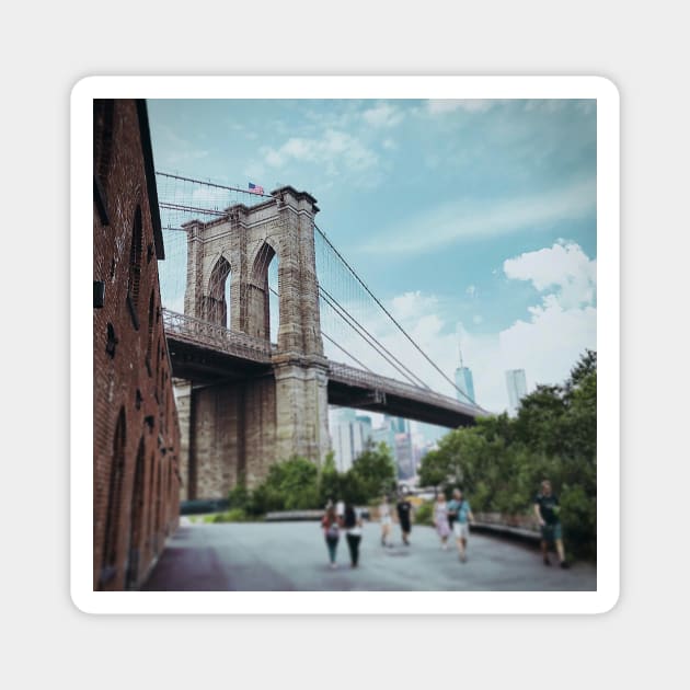 Brooklyn Bridge, DUMBO Magnet by Tess Salazar Espinoza