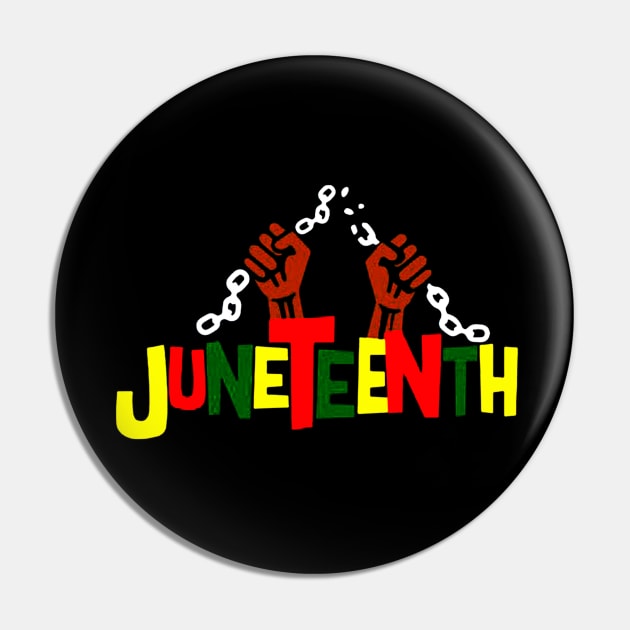 Juneteenth Pin by rosposaradesignart