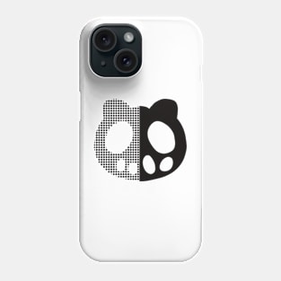 C CONTROL - The Money and Soul of Possibility - Kimimaro Yoga Hoodie Logo Design (Black Graphic in Half Solid and Half Halftone) Phone Case