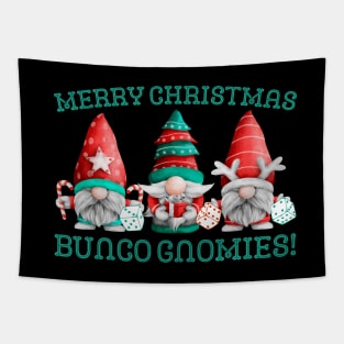 Bunco Christmas Merry Christmas Bunco Gnomies Tapestry