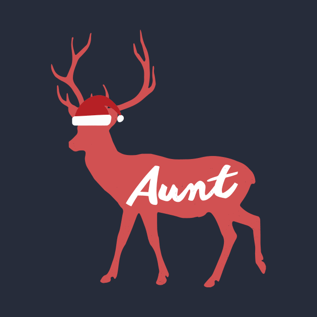 Aunt Reindeer Family Group Christmas Eve Matching Gift by Freid