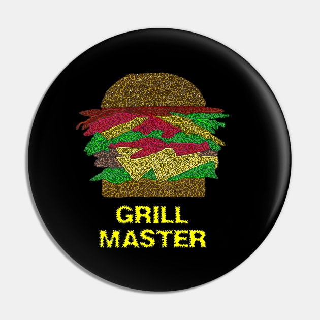 Grill Master Pin by NightserFineArts