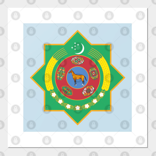 Turkmen Seal Turkmenistan Posters And Art Prints Teepublic Uk
