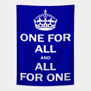 One for all, inspirational quote, royal crown, perfect gift for all Tapestry