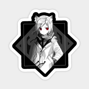 Anime/Manga girl with red eyes Magnet