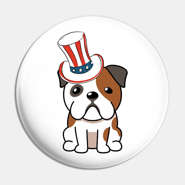 Funny bulldog is wearing uncle sam hat Pin by Pet Station