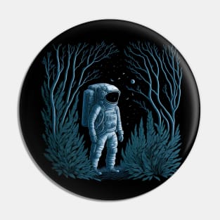 Cosmonaut in the forest Pin