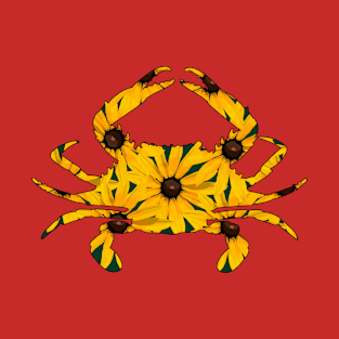 Black Eyed Susan Crab (Red) T-Shirt