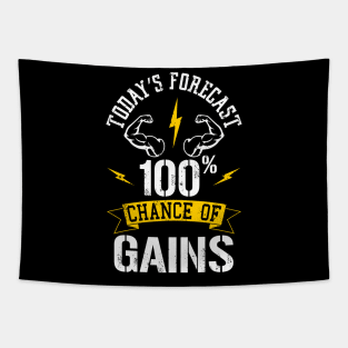 Today's Forecast 100% Chance of Gains Tapestry