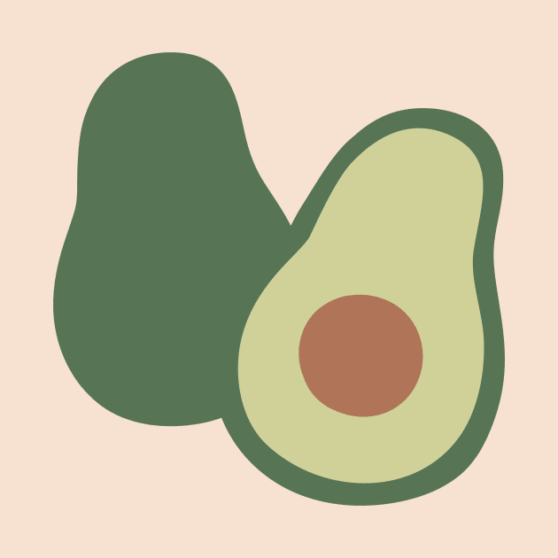 Minimal Avocado by Ashleigh Green Studios