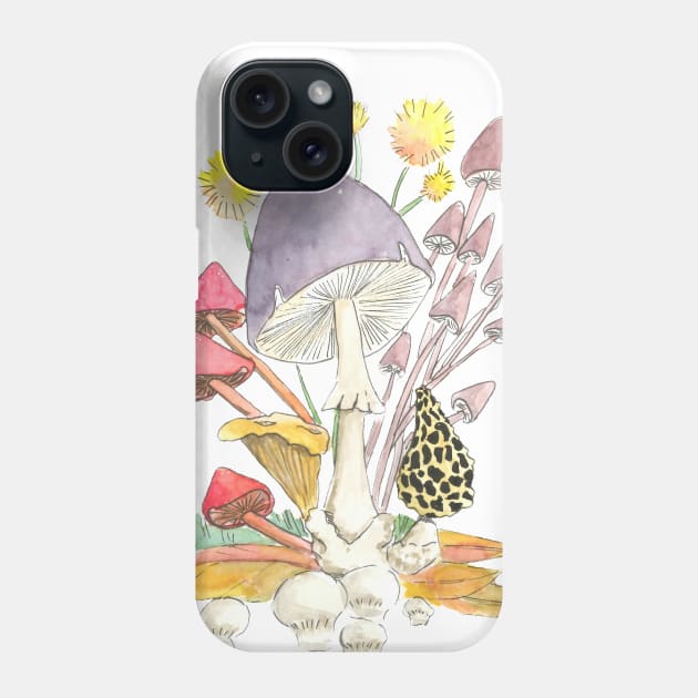 Bunch of mushrooms Phone Case by Créa'RiBo
