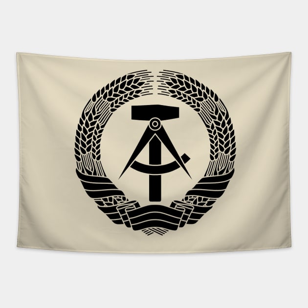 DDR coat of arms (black) Tapestry by GetThatCar