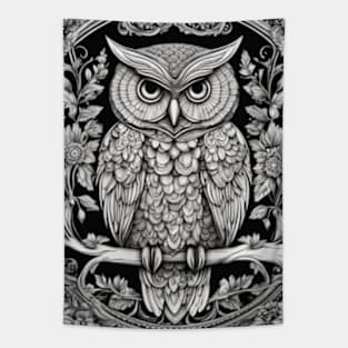 Enchanted Owl Mandala Tapestry