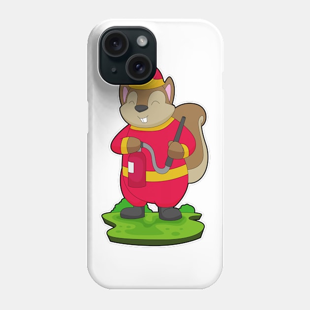 Squirrel Firefighter Fire hose Phone Case by Markus Schnabel