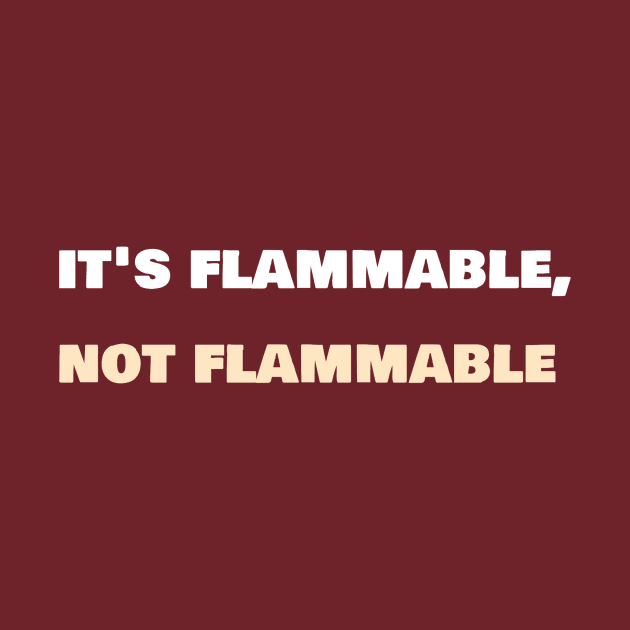 It's flammable, not flammable. by 3XCXIANPAO