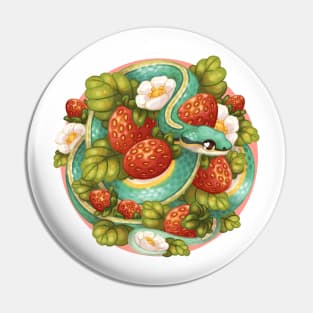 Strawberry snake Pin