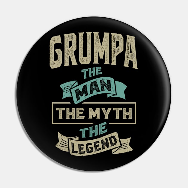 Grumpa The Myth The Legend Pin by cidolopez