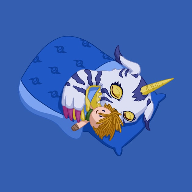 Gabumon a mimir by RsobreBlanco 