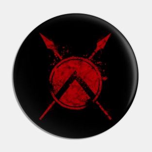 Shield and Spear - Sparta Pin