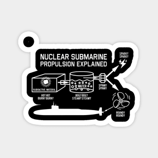 Nuclear Submarine Propulsion Funny Diagram Joke Magnet