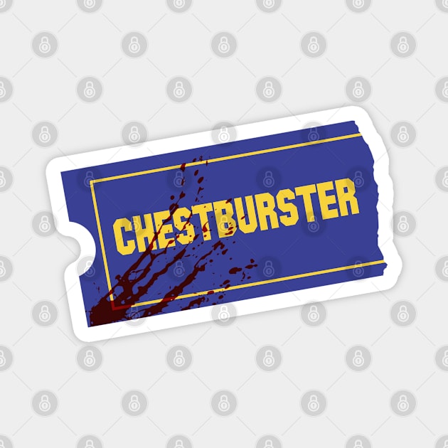 Blockbuster Chestburster Magnet by DemShirtsTho