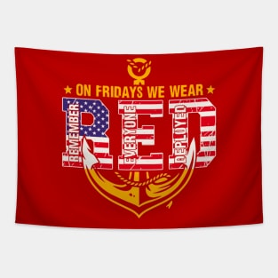 Remember red friday Tapestry