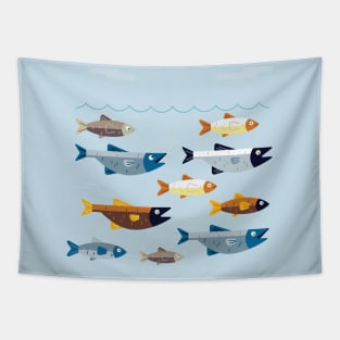 Fish School Tapestry