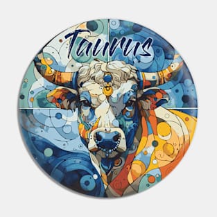 Taurus Zodiac Star Sign Astrology Pin